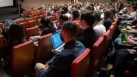 Students attending a lecture